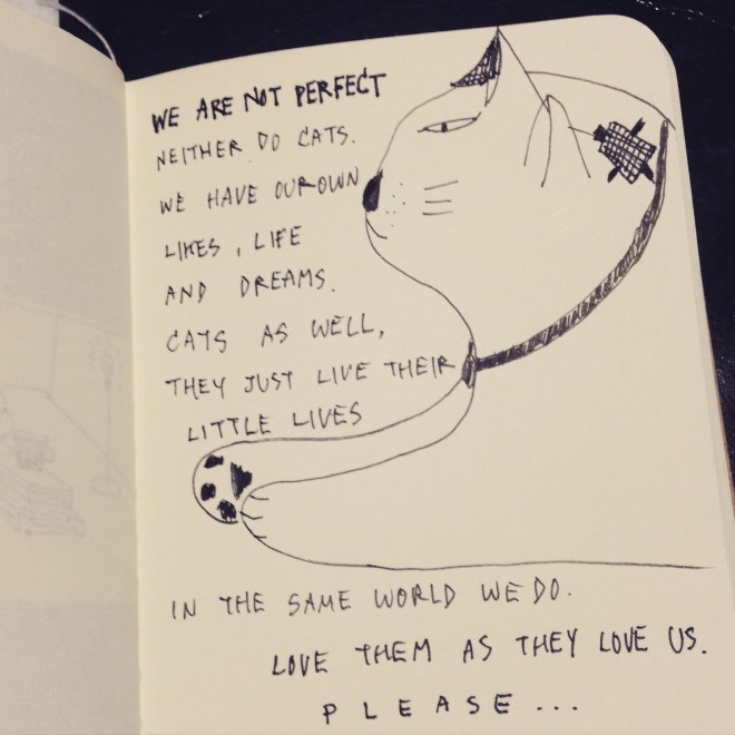 I made this image as a little campaign to love cats in its way