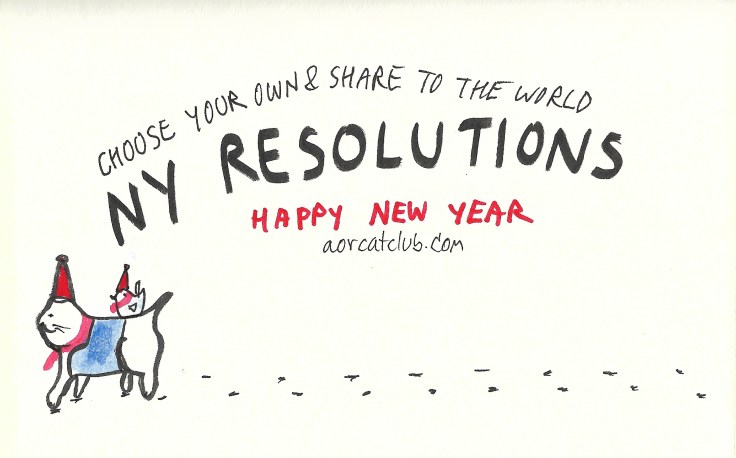 New year's resolution card
