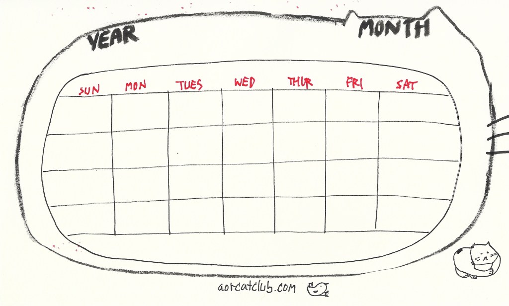 ปฏิทินร้อยปี แมว